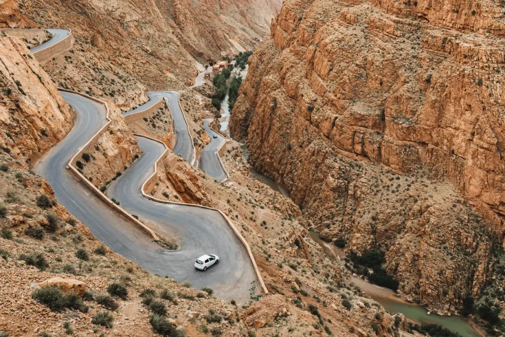 Dades Gorge mountain canyon Morocco