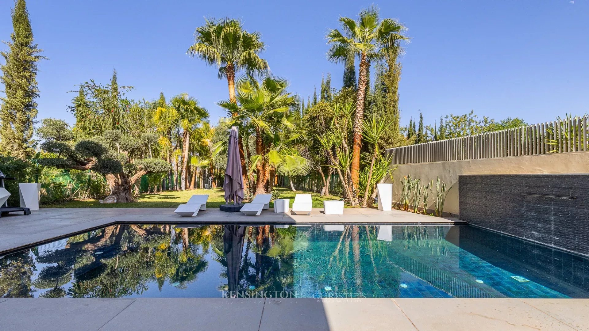 Villa Garden in Marrakech, Morocco