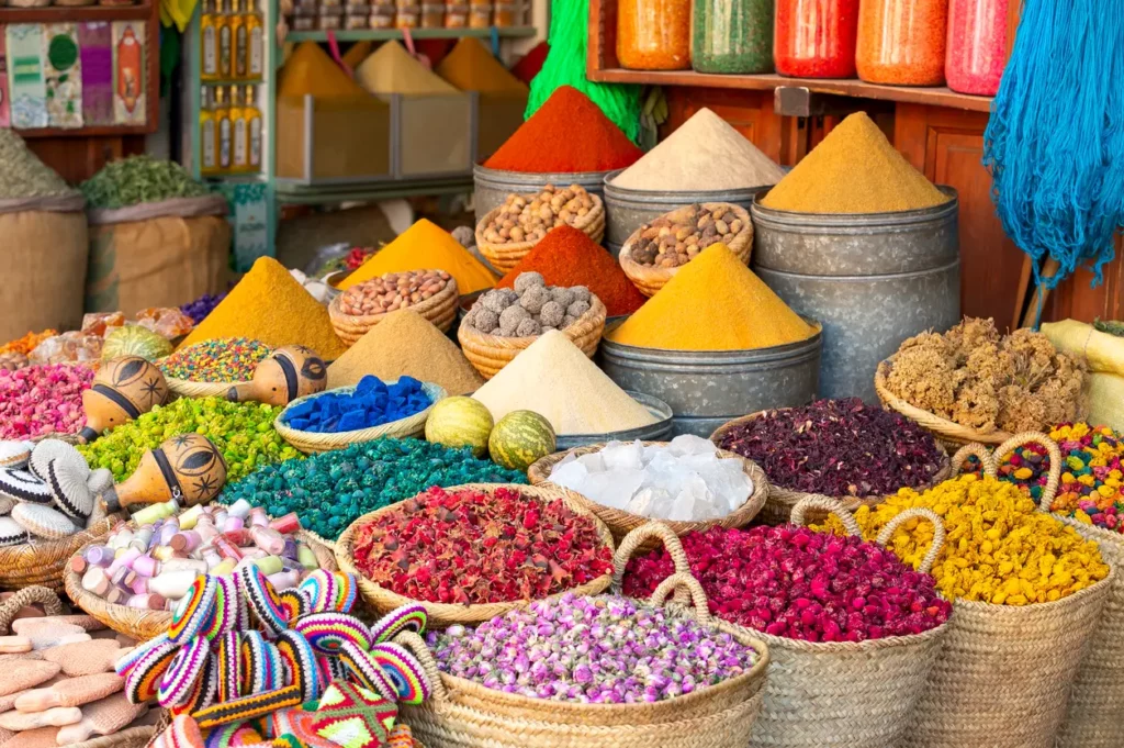 Spices in Moroccan market